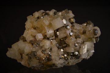 Siderite, Quartz, 2024 Pyrite. 280.0 ct. Mesage Mine, Saint-Pierre-de-Mésage, France