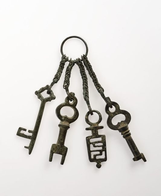 Doodle autocollant trousseau de vieilles clés 10652074 Art